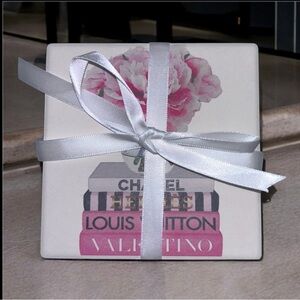 Amanda Greenwood 4pc inspired Assorted Ceramic Coaster Set